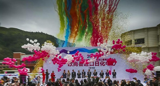 首屆青田僑博會暨歐尚薈日化用品中心開館儀式隆重開啟