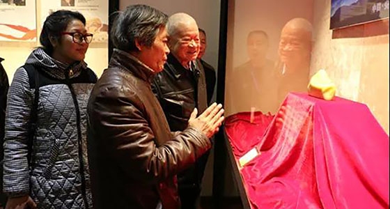 著名畫家蔣為民來我館參觀