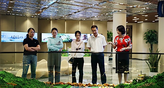 麗水市大花園建設工作專項督查組考察東堡山規(guī)劃館